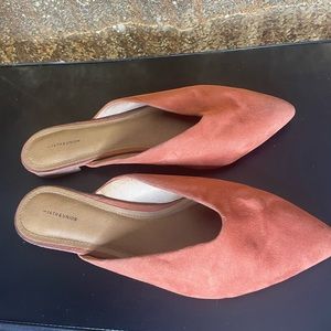 Orange Mules - size 13